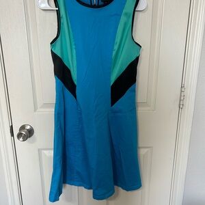 Prabal Gurung Vibrant Blue and Teal Dress